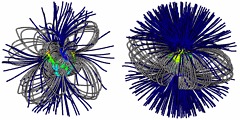 Magnetic extrapolations M dwarfs